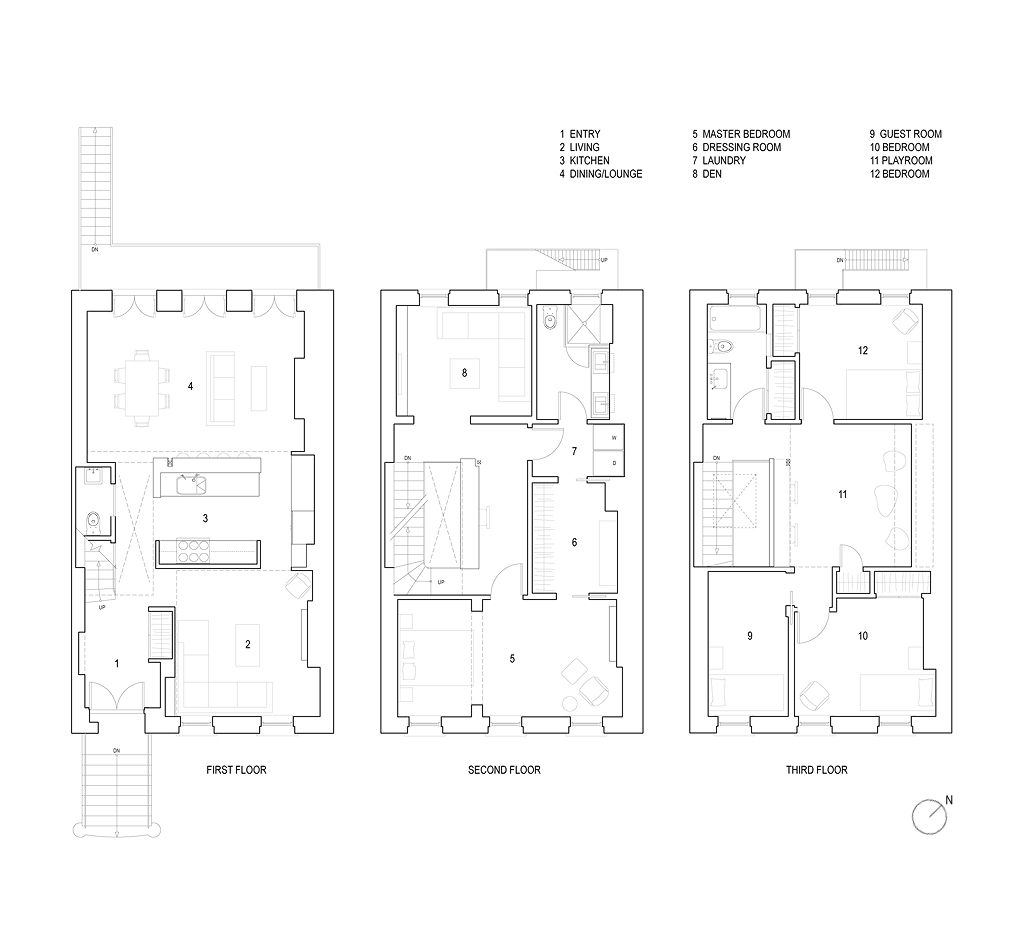 CHEEVER FLOOR PLANS with floor labels